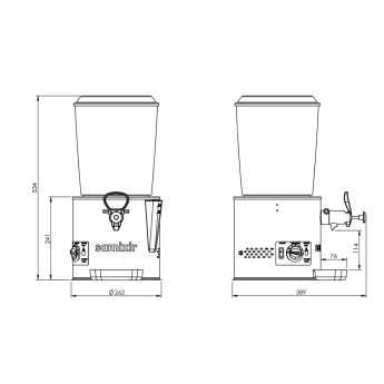 Chocolatera Samixir SC.10B